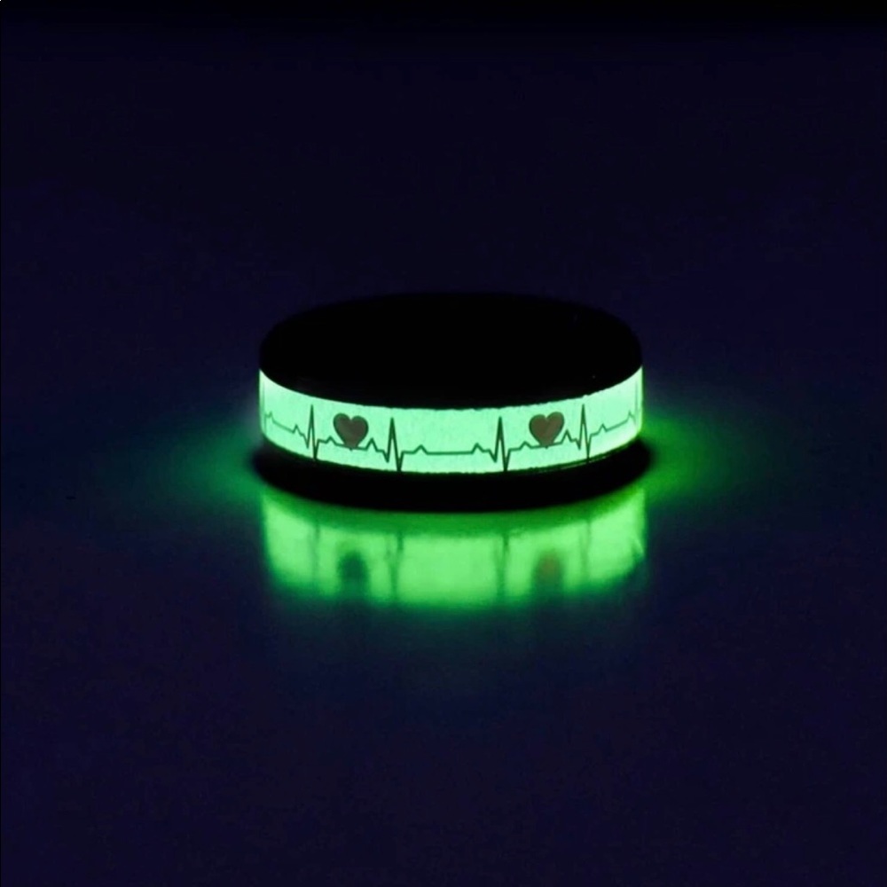 New beautiful Men Heartbeat Design Ring ,